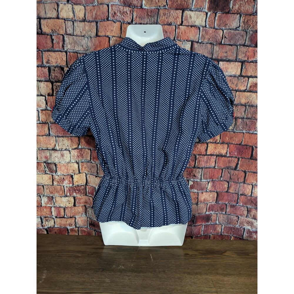 Zinger Vintage style thank you find at least one you blue top Size L - Picture 2 of 10